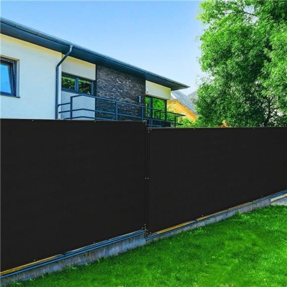 4' x 50' Black Fence Privacy Screen Windscreen Heavy Duty Fencing Shade - Picture 1 of 6
